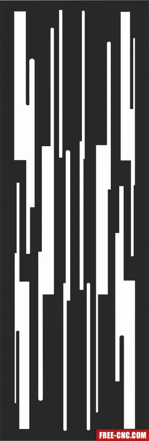 Door wall decorative pattern - Free dxf files ready to cut