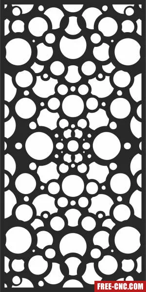 Pattern door screen wall door decorative - Free dxf download