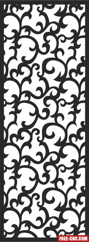 Screen pattern wall decorative - Free dxf files ready to cut