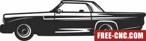 Retro car cliparts - Free dxf files ready to cut