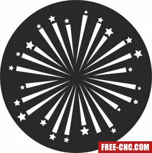 Firework rocket cliparts - Free dxf for laser cutting and plasma