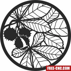 Leaves wall decor - Free dxf files ready to cut