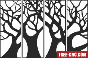 Door wall pattern - Free dxf for laser cutting and plasma