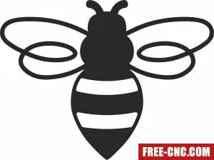 Bee wall decor - Free dxf for laser cutting and plasma