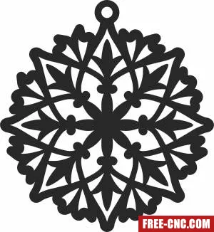 Christmas ornament cliparts - Free dxf files ready to cut