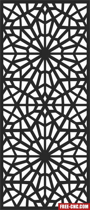 Door screen pattern door screen - Free dxf for laser cutting and plasma