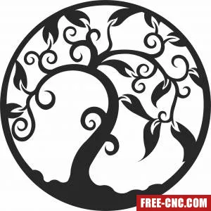 Tree of life clipart - Download free dxf for cnc plasma cutting