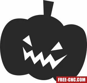 Angry halloween pumpkin art - Download free dxf for cnc plasma cutting