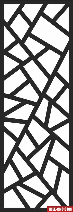 Decorative pattern decorative wall - Free dxf files ready to cut