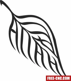Leaf wall art - Free dxf files ready to cut