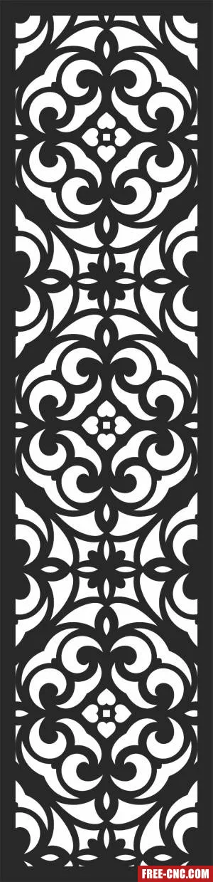 Screen wall screen wall decorative pattern - Free dxf files ready to cut