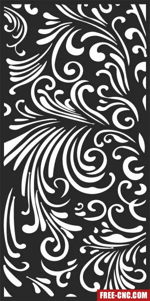 Screen pattern decorative - Free dxf for laser cutting and plasma