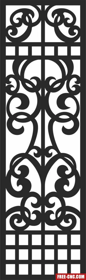 Pattern decorative pattern decorative screen - Free dxf files ready to cut