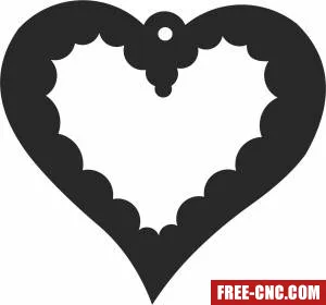 Heart cliparts - Free dxf files ready to cut