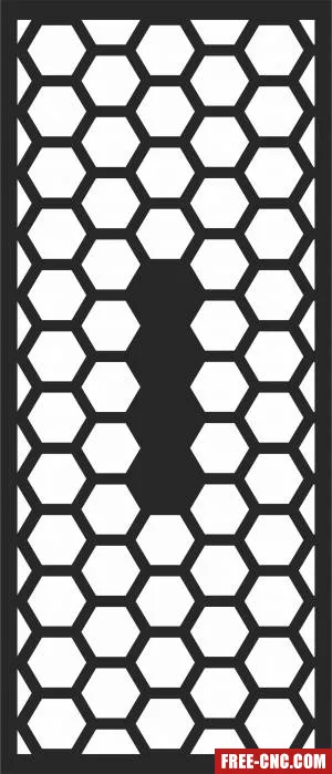 Decorative door pattern decorative wall door - Free dxf for laser cutting and plasma