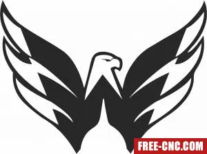 Washington capitals ice hockey nhl team logo - Download free dxf for cnc plasma cutting