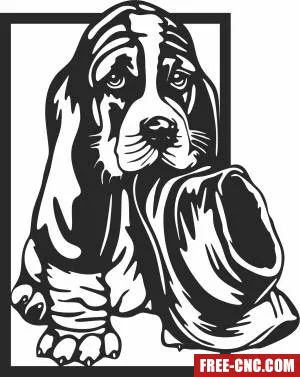 Cute dog wall panel decor - Download free dxf for cnc plasma cutting