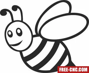 Bee wall decor - Download free dxf for cnc plasma cutting