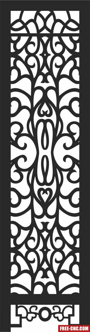 Pattern screen decorative screen door decorative pattern - Download free dxf for cnc plasma cutting