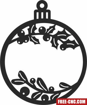 Leaves christmas ornament - Download free dxf for cnc plasma cutting