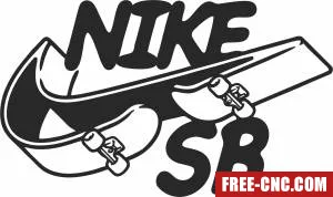 Nike lincoln skateboard - Download free dxf for cnc plasma cutting