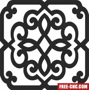 Door decorative door wall - Free dxf files ready to cut
