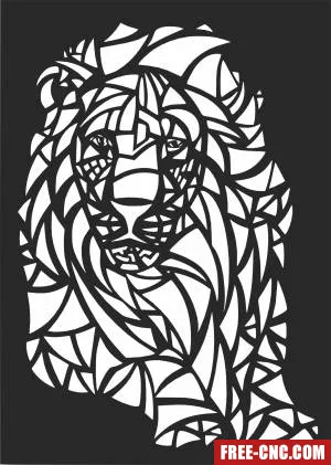 Lion wall arts - Download free dxf for cnc plasma cutting