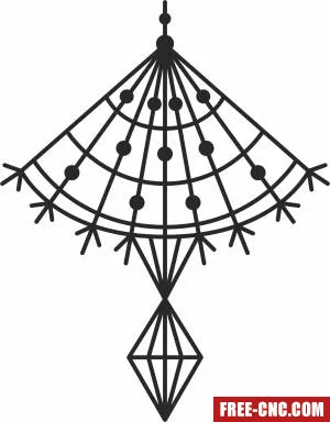 Wall decor art - Free dxf download
