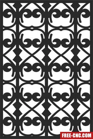 Decorative pattern door door pattern decorative - Free dxf for laser cutting and plasma
