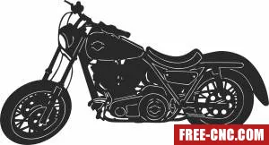 Motorcycles clipart - Free dxf download