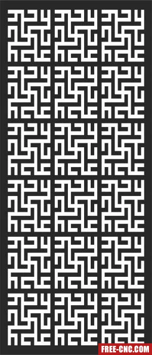 Wall pattern wall screen decorative door wall - Download free dxf for cnc plasma cutting