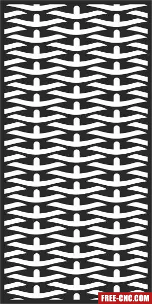 Pattern screen door pattern wall screen - Free dxf for laser cutting and plasma