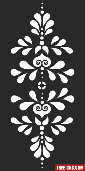 Door screen decorative - Download free dxf for cnc plasma cutting
