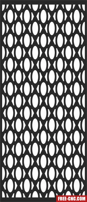 Decorative pattern screen wall - Download free dxf for cnc plasma cutting