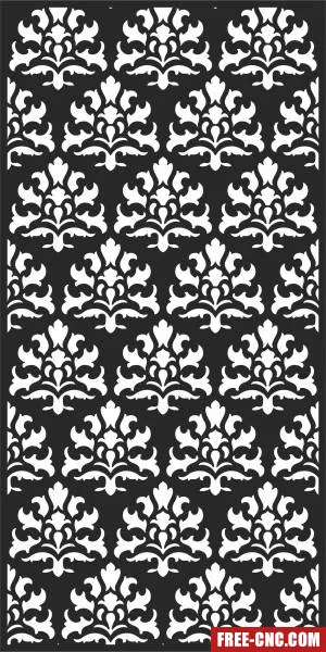 Wall decorative door decorative pattern screen - Download free dxf for cnc plasma cutting