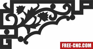 Wall door decorative pattern decorative door wall - Download free dxf for cnc plasma cutting