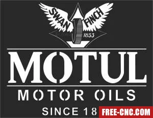 Motul motor oil logo - Free dxf download