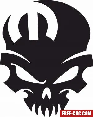 Mopar skull - Free dxf files ready to cut