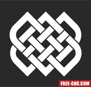 Endless knot pattern - Free dxf files ready to cut Endless knot pattern - Free dxf files ready to cut