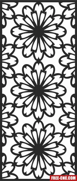 Wall decorative door decorative wall pattern - Free dxf download