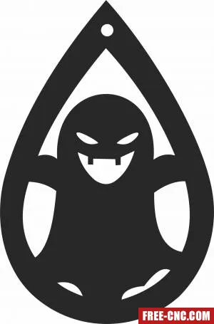 Halloween ornament silhouette - Free dxf for laser cutting and plasma