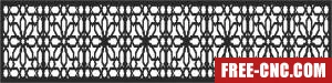 Pattern wall screen door pattern door - Free dxf download