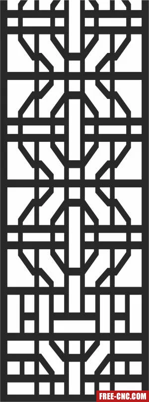 Decorative screen door pattern door pattern decorative - Free dxf files ready to cut