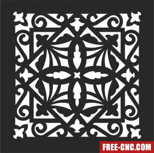 Wall door wall screen door - Free dxf files ready to cut