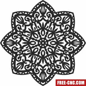 Wall pattern decorative wall - Free dxf for laser cutting and plasma