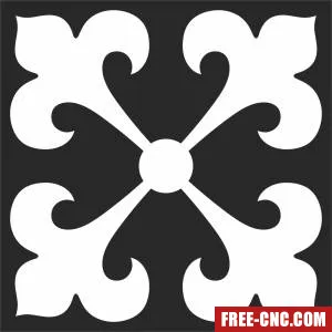 Decorative screen door screen decorative - Free dxf files ready to cut