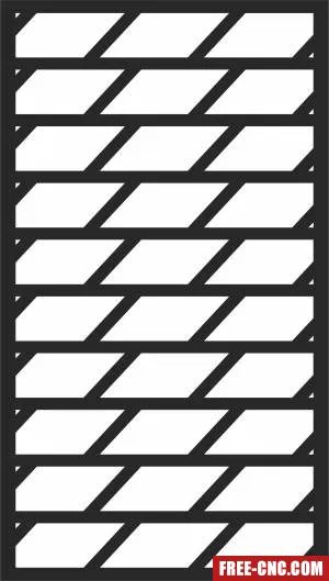 Door decorative door pattern door wall screen - Free dxf for laser cutting and plasma