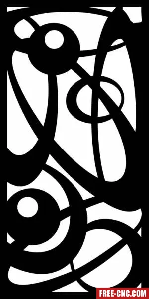 Decorative panels for doors wall screen pattern - free dxf download