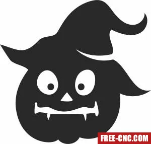 Funny pumpkin halloween art - Download free dxf for cnc plasma cutting