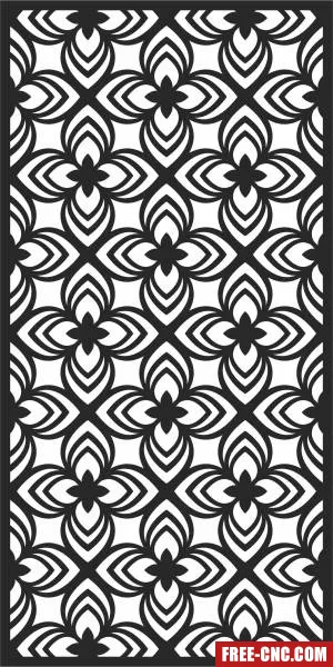 Door wall screen decorative - Download free dxf for cnc plasma cutting